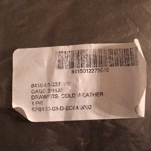 Ecwcs Military Fleece Thermal Pants XL.     NEW - Picture 2 of 3